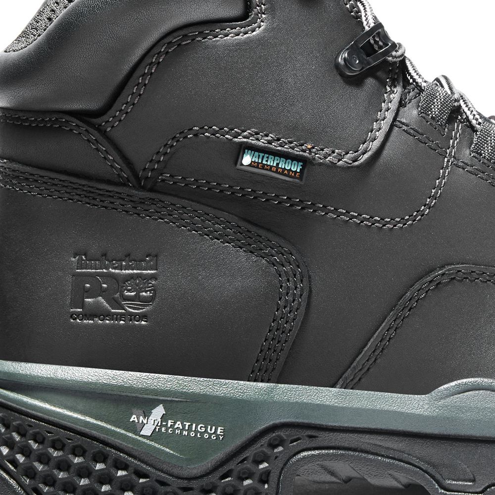 Botas de Trabajo Masculino - Timberland Pro® Bosshog 6\" Comp Toe - XRMUW7910 - Pretas